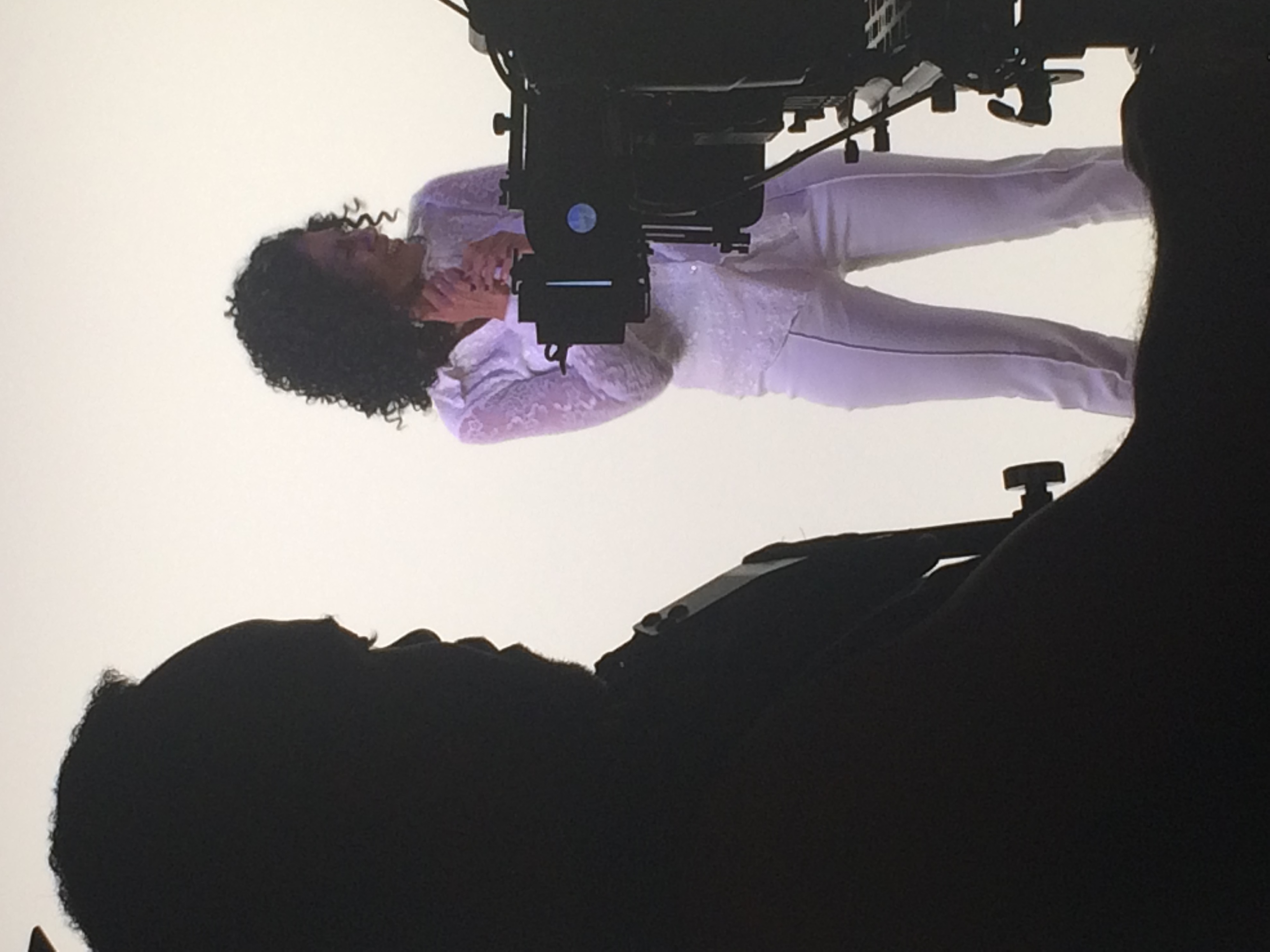 Actors performing a scene